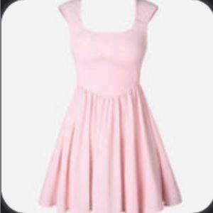 Baby Pink OGL move mini dress stretch icy air athletic NWT babydoll dress